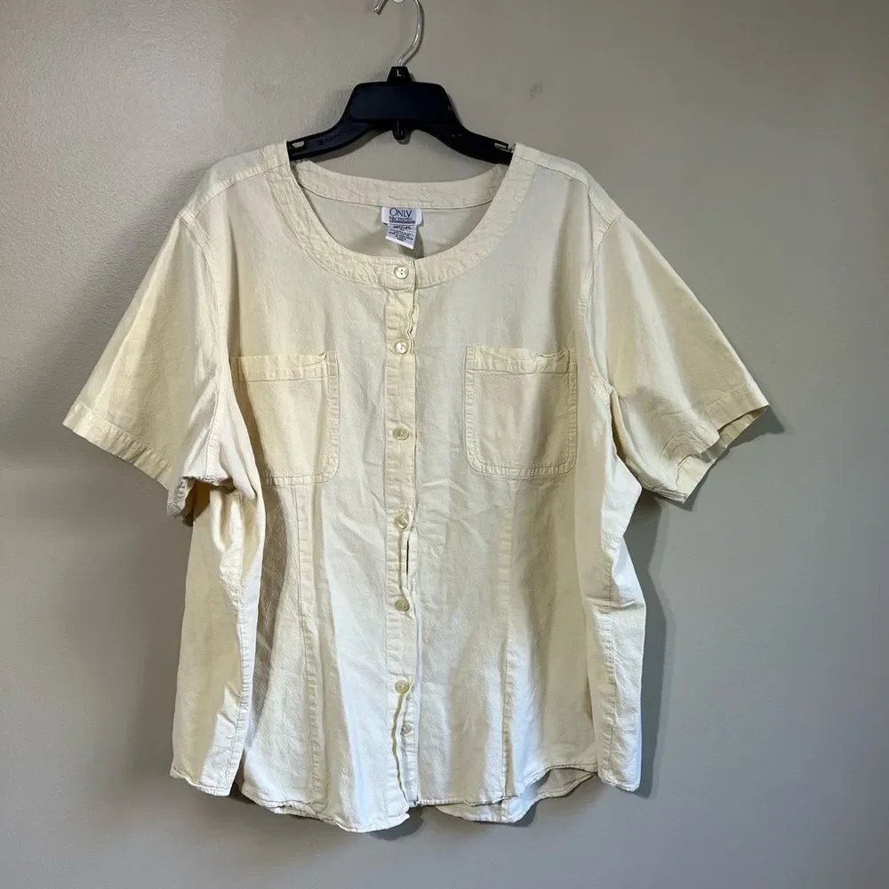 Only necessities vintage 3x blouse‎
